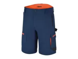 BETA - Spodnie robocze stretchowe krótkie z kieszeniami granatowe 7661B Rozmiar M - 076610102