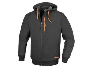 BETA - Bluza z kapturem zapinana na zamek szara 7665G Rozmiar XL - 076650104