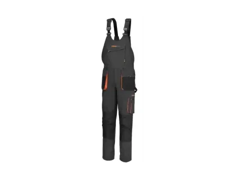 BETA - Spodnie robocze na szelkach EASY szare (Seria 7863G) Rozmiar L  - 078630803
