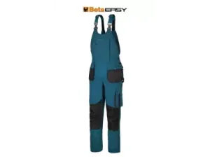 BETA - Spodnie robocze z szelkami EASY niebieskozielone (Seria 7903P) Rozmiar M  - 079030602
