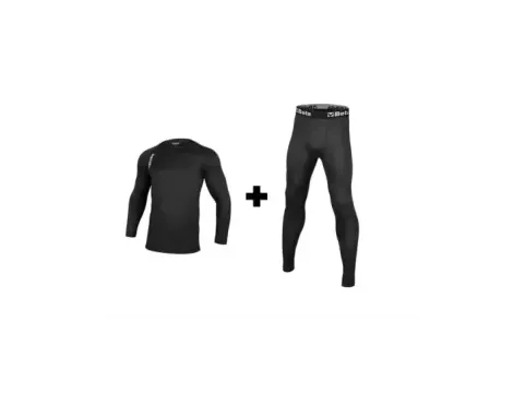 BETA - Zestaw bielizny termoaktywnej z podkoszulką z długim rękawem i kalesonami 7996N M-L - 079960002
