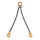 BETA - Zawiesie łańcuchowe z hakami samozatrzaskowymi 6mm/3m dwucięgnowe Klasa 8  - 8092SL/2/6MM/3M