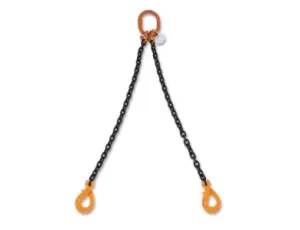 BETA - Zawiesie łańcuchowe z hakami samozatrzaskowymi 6mm/4m dwucięgnowe Klasa 8  - 8092SL/2/6MM/4M