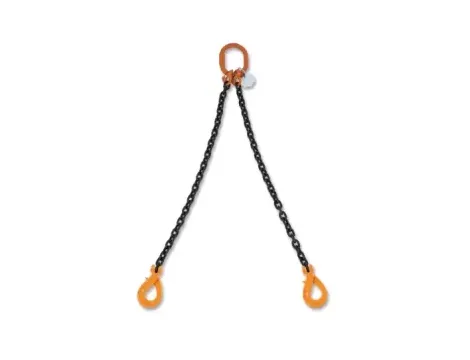 BETA - Zawiesie łańcuchowe z hakami samozatrzaskowymi 8mm/1m dwucięgnowe Klasa 8  - 8092SL/2/8MM/1M
