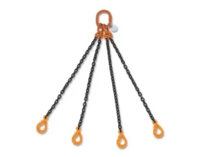 BETA - Zawiesie łańcuchowe z hakami samozatrzaskowymi 13mm/3m czterocięgnowe Klasa 8  - 8094SL/4/13MM/3M