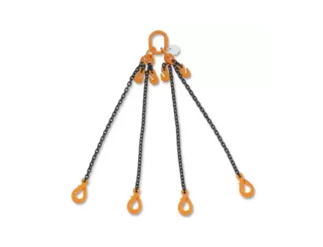 BETA - Zawiesie łańcuchowe z hakami samozatrzaskowymi i skracaczami 6mm/3m czterocięgnowe Klasa 8  - 8098SL/4/6MM/3M