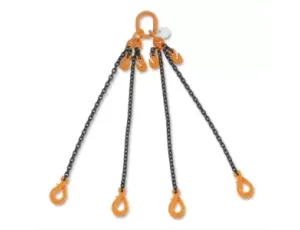 BETA - Zawiesie łańcuchowe z hakami samozatrzaskowymi i skracaczami 6mm/4m czterocięgnowe Klasa 8  - 8098SL/4/6MM/4M