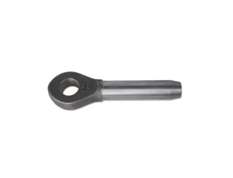 BETA - Końcówka kuta oczkowa czarna do lin stalowych 9mm - 8702N/9