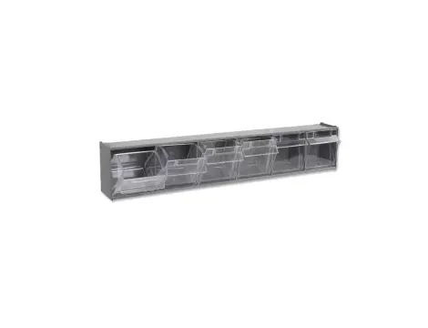 BETA - Skrzynka z uchwytem z 6 pojemnikami z tworzywa sztucznego - 8888/PM/6C