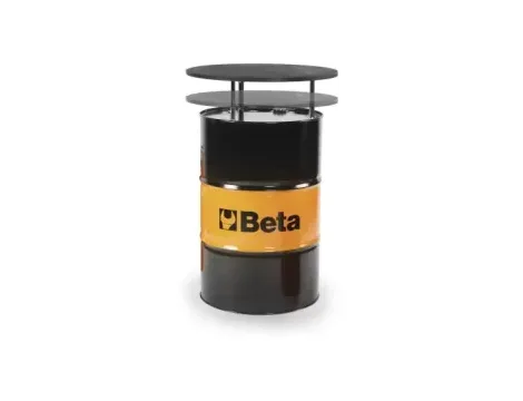 BETA - Stół z beczki blaszanej blat brzozowy - 9565T