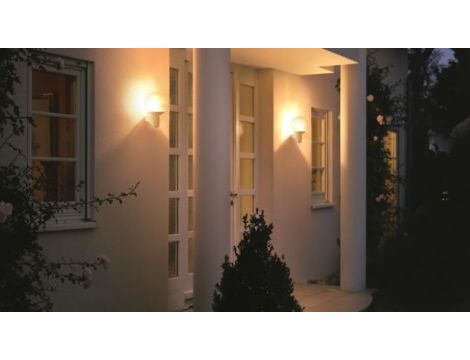 Lampa elewacyjna z czujnikiem ruchu i zmierzchu Steinel L 400 S PIR max.60W E27 IP44 IK03 230V czarna / szkło /tworzywo sztuczne - 4