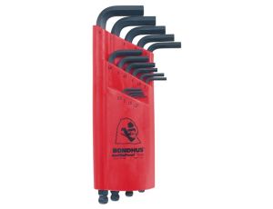 Zestaw imbusów 1,27 - 10 BONDHUS - długie, z kulką [15 cz.]