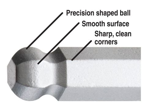 Klucz imbusowy 2,5 BONDHUS - dł. 88 mm, z kulką - 5