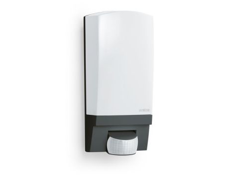 Lampa elewacyjna z czujnikiem ruchu i zmierzchu Steinel L 1 S PIR max.60W E27 IP44 IK07 230V czarna / tworzywo sztuczne