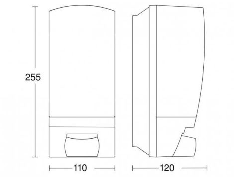 Lampa elewacyjna z czujnikiem ruchu i zmierzchu Steinel L 1 S PIR max.60W E27 IP44 IK07 230V czarna / tworzywo sztuczne - 7