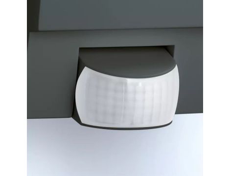 Lampa elewacyjna z czujnikiem ruchu i zmierzchu Steinel L 1 S PIR max.60W E27 IP44 IK07 230V czarna / tworzywo sztuczne - 6