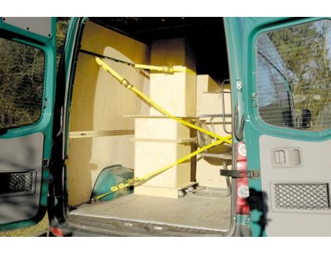 Zacisk taśmowy z grzech. 6 m/2000 kg Wolfcraft - z mech. zapad. i hakiem - 4