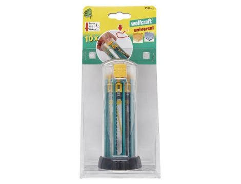 Zestaw 10 brzeszczotów Wolfcraft uchwyt T - 2