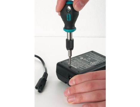 Wkrętak z uchwytem szybkomocującym na bity Wolfcraft - krótki - 4