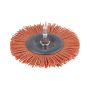 Szczotka tarczowa 100 mm Wolfcraft - pokryta nylonem / zgrubna - 2