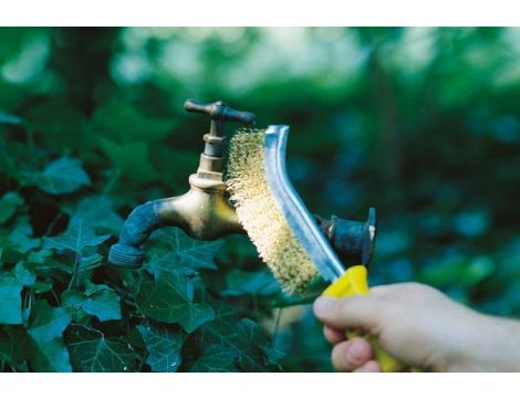 Szczotka ręczna 1-rzędowa 265 mm Wolfcraft, drut mosiężny - 2