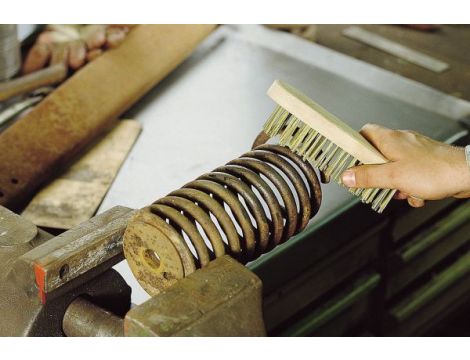 Szczotka ręczna 5-rzędowa 205 mm Wolfcraft - drut powlekany mosiądzem - 2