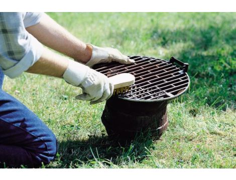 Szczotka ręczna 5-rzędowa 205 mm Wolfcraft - drut powlekany mosiądzem - 4