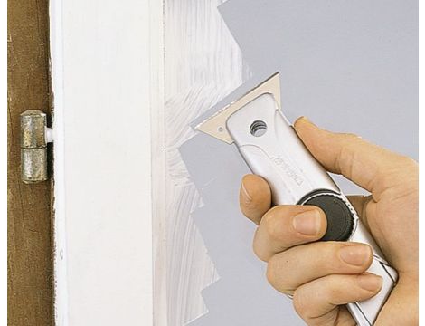 Nóż z ostrzem trapezowym, metalowy, Wolfcraft Multi Cutter - 3