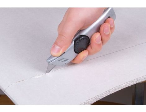 Nóż z ostrzem trapezowym, metalowy, Wolfcraft Multi Cutter - 4