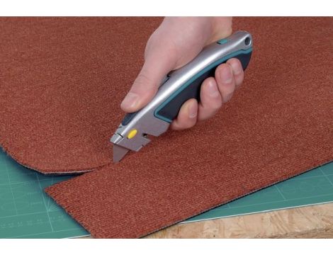 Nóż z ostrzem trapezowym, metalowy, 5 ostrzy, Wolfcraft - 3