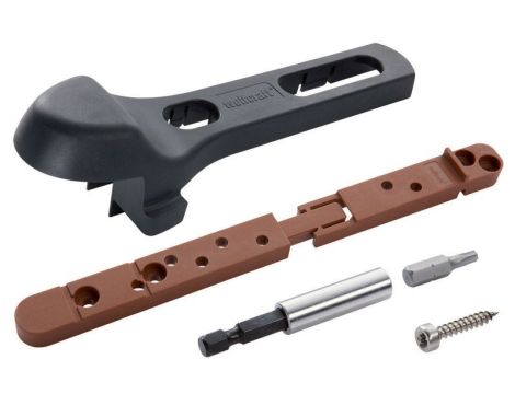 Zestaw startowy do budowy tarasów Wolfcraft - ukryte połączenia