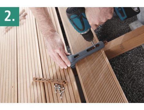 Zestaw startowy do budowy tarasów Wolfcraft - ukryte połączenia - 3