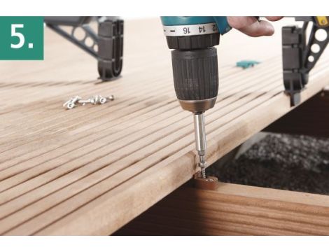 Zestaw startowy do budowy tarasów Wolfcraft - ukryte połączenia - 6