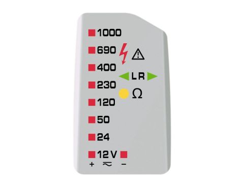 Duspol Expert dwubiegunowy wskaźnik napięcia BENNING LED 12-1000V AC/DC CAT IV 600V Cat III 1000V IP65 - 2