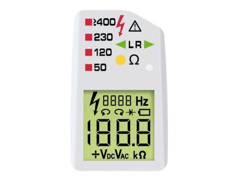 Duspol Digital dwubiegunowy  wskaźnik napięcia BENNING LCD 12-1000V AC 12-1200V DC CAT IV 600V CAT III 1000V IP65 - 2