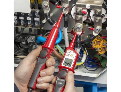 Duspol Digital dwubiegunowy  wskaźnik napięcia BENNING LCD 12-1000V AC 12-1200V DC CAT IV 600V CAT III 1000V IP65 - 3