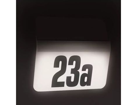 Oprawa numeryczna solarna z czujnikiem zmierzchu STEINEL Xsolar LH-N 0,03,W 4000K IP44 IK03 stal nierdzewna / tworzywo sztuczne - 3