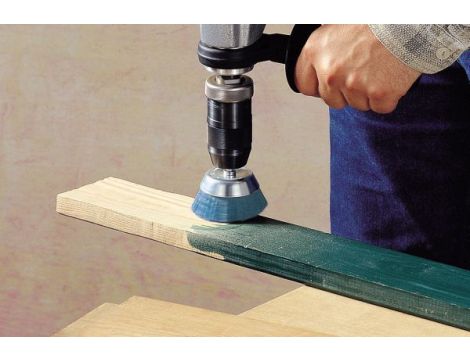 Szczotka doczołowa 45 mm/6 mm Wolfcraft - drut pokryty nylonem - 4