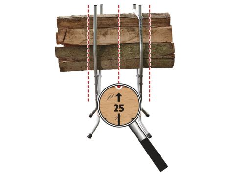 Stojak do cięcia drewna Wolfcraft - mały - 3