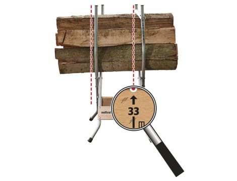 Stojak do cięcia drewna Wolfcraft - mały - 4