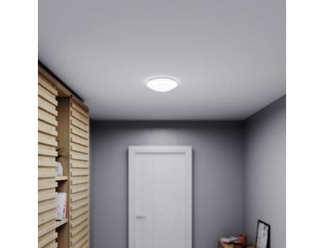 Plafoniera LED STEINEL RS 16 LED 9,5W 958lm 4000K IP44  z czujnikiem ruchu i zmierzchu HF 230V biały / szkło - 2