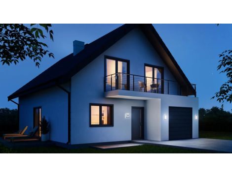 Lampa elewacyjna z czujnikiem ruchu i zmierzchu Steinel L 240 S PIR 9,3W LED 946lm 3000K IP44 IK07 230V srebrna / stal nierdzewna - 3