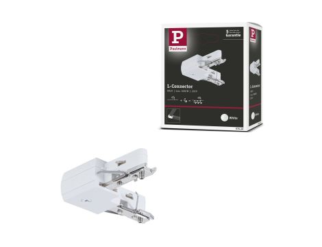 Łącznik szynowy L URail system 230V biały / metal - 3