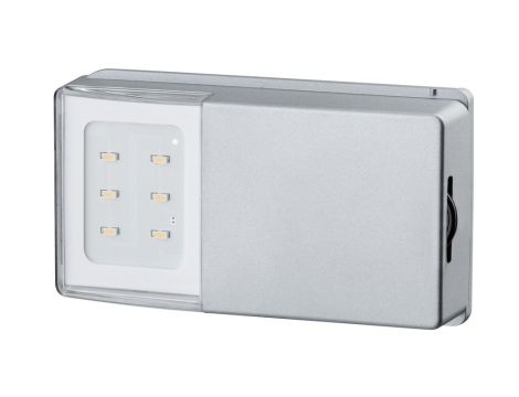 Lampka meblowa do szaf przesuwnych SNAP LED 25lm 2700K 4xAAA srebrny / tworzywo sztuczne - 3