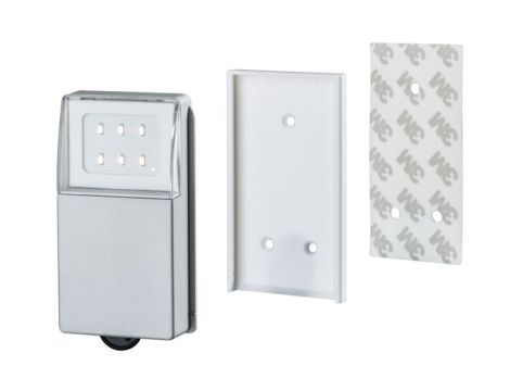 Lampka meblowa do szaf przesuwnych SNAP LED 25lm 2700K 4xAAA srebrny / tworzywo sztuczne - 6