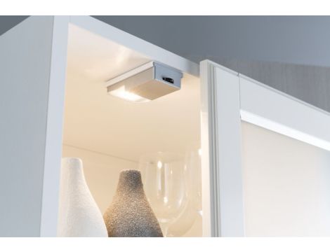 Lampka meblowa do szaf przesuwnych SNAP LED 25lm 2700K 4xAAA srebrny / tworzywo sztuczne