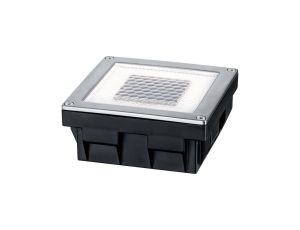Oprawa wpuszczana CUBE LED solar 3.6lm 100x100mm 2700K  IP67 stal nierdzewna / poliwęglan