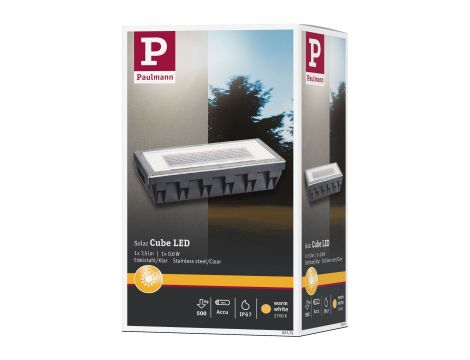 Oprawa wpuszczana solar BOX LED 7.5lm 200x100mm  2700K IP67 stal nierdzewna / poliwęglan - 5