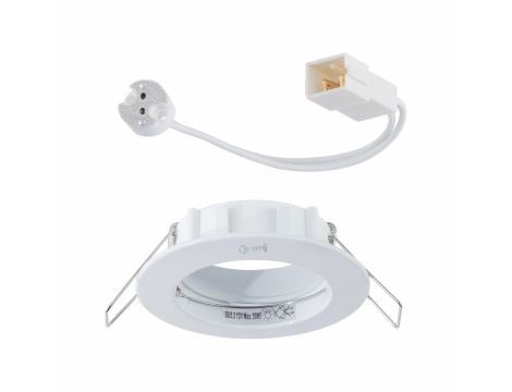 Oprawa do wbudowana Premium line GU5.3. 79mm IP44  230V biały / aluminium - 3