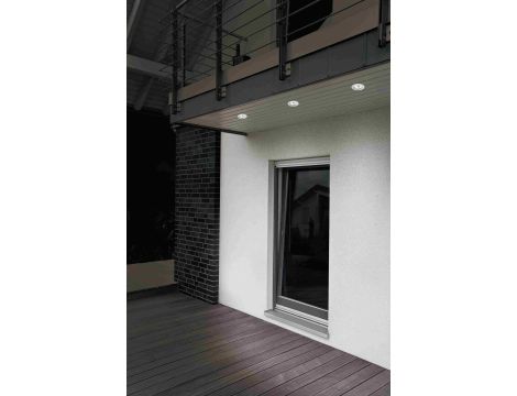 Oprawa do wbudowana Premium line GU5.3. 79mm IP44  230V biały / aluminium - 4